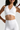Women's Scalloped Halter V Neck Padded Workout Sports Bra