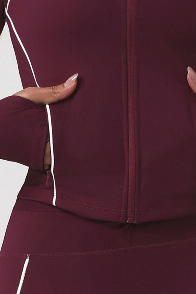 Women Side Zip Slim Fit Sport Jacket