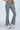 Women's Sports Buckle Waist Cutout Flare Pants with Slit