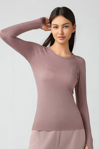 Women'S Yoga Long Sleeved With Thumbhole