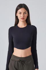 Women'S Sport Fit Longsleeve Crop Top