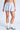 Women's Vertical Ribbed Drawstring Sports Tennis Mini Skort