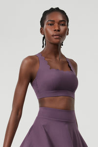 Women Wave-Edge Double-Strap High-Impact Quick-Dry Sports Bra