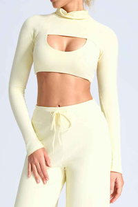 Women's High Neck Quick Dry Casual Long Sleeve Sports Top