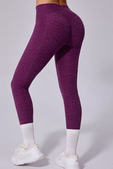 Women Quick Dry Sharpened Tight High Waisted Tummy Tucking Hip Lifting No Embarrassing Lines Outer Wear Yoga Exercise Fitness Pants