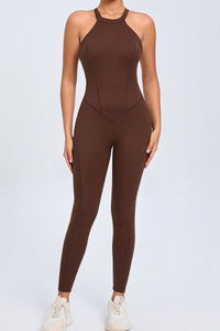 Women Back Buckle Backless Peach Butt Quick Dry One Piece Sports Fitness Yoga Bodysuit