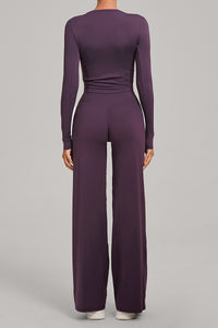 Women Naked Feel Flared Yoga Set