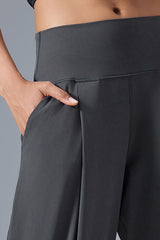 Women High-Waist Wide-Leg Quick-Dry Breathable Yoga Running Pants