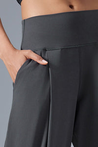 Women High-Waist Wide-Leg Quick-Dry Breathable Yoga Running Pants