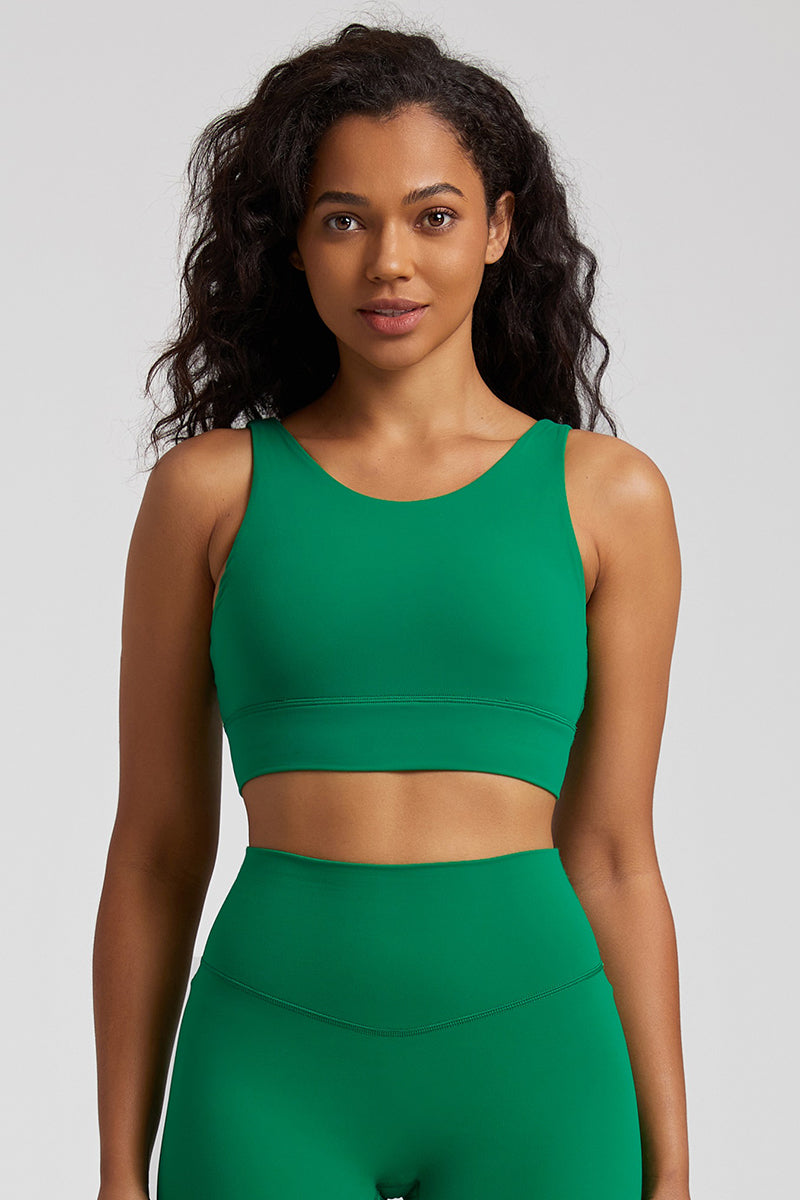 Wider Double Straps Sports Bra