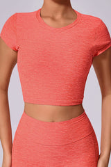 Women Cross Back Large Backless Removable Bra Pads Can Be Worn Outside Sports Fitness Yoga Short Sleeve