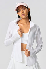 Women Cooling Uv50+ Slim-Fit Convertible Hood Outdoor Sun Protection Jacket