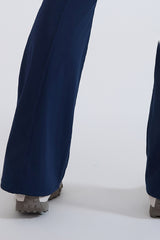 Women Hi-Waist Flared Yoga Leggings