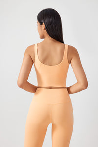 Women Fixed Bra Pads U-Back Nude Shape Fitness Yoga Exercise Vest