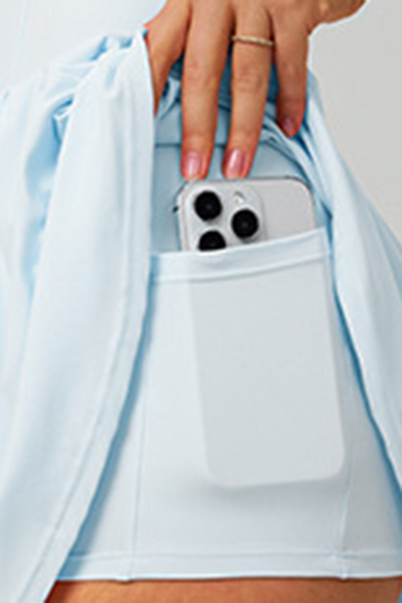 Women Cloud-Feel Fake Two-Piece Sports Dress