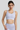 Women's U-Neck Wide Strap Mesh Panel Breathable Sports Bra