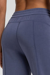 Women Modal Air Layer Loose Fit Yoga Straight Leg Pants