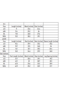 Women Sculpt Jacket Thin-Strap Bra Flared Pants 3-Piece