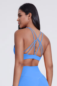 Women'S Yoga Cross Line Sports Bra Tank Top