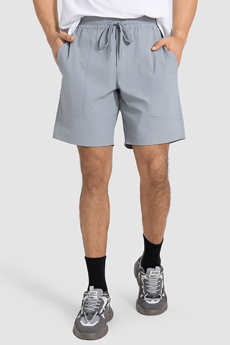 Men Summer Casual Loose Quick-Dry Breathable Mid-Length Outdoor Running Fitness Sport Shorts