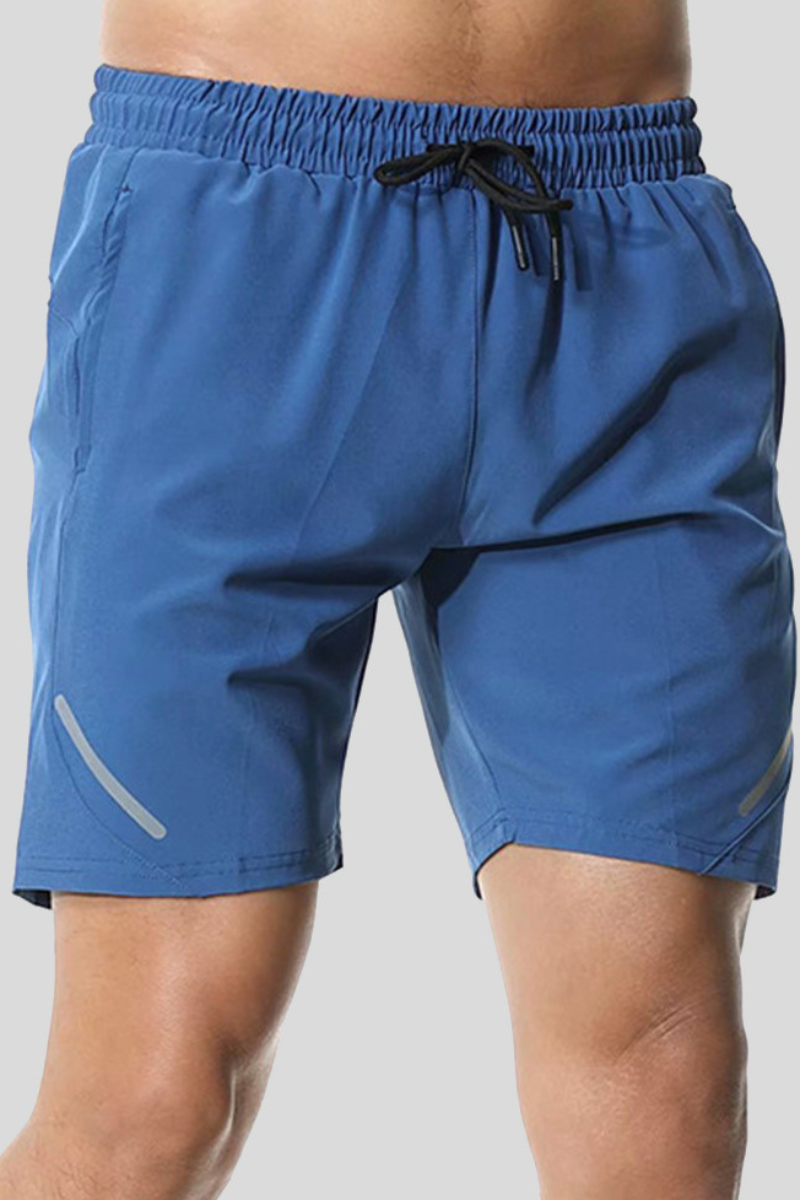 Men's Casual Quick Dry Reflective Stripes Sports Shorts