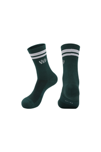 Slip-resistant mid-calf socks.