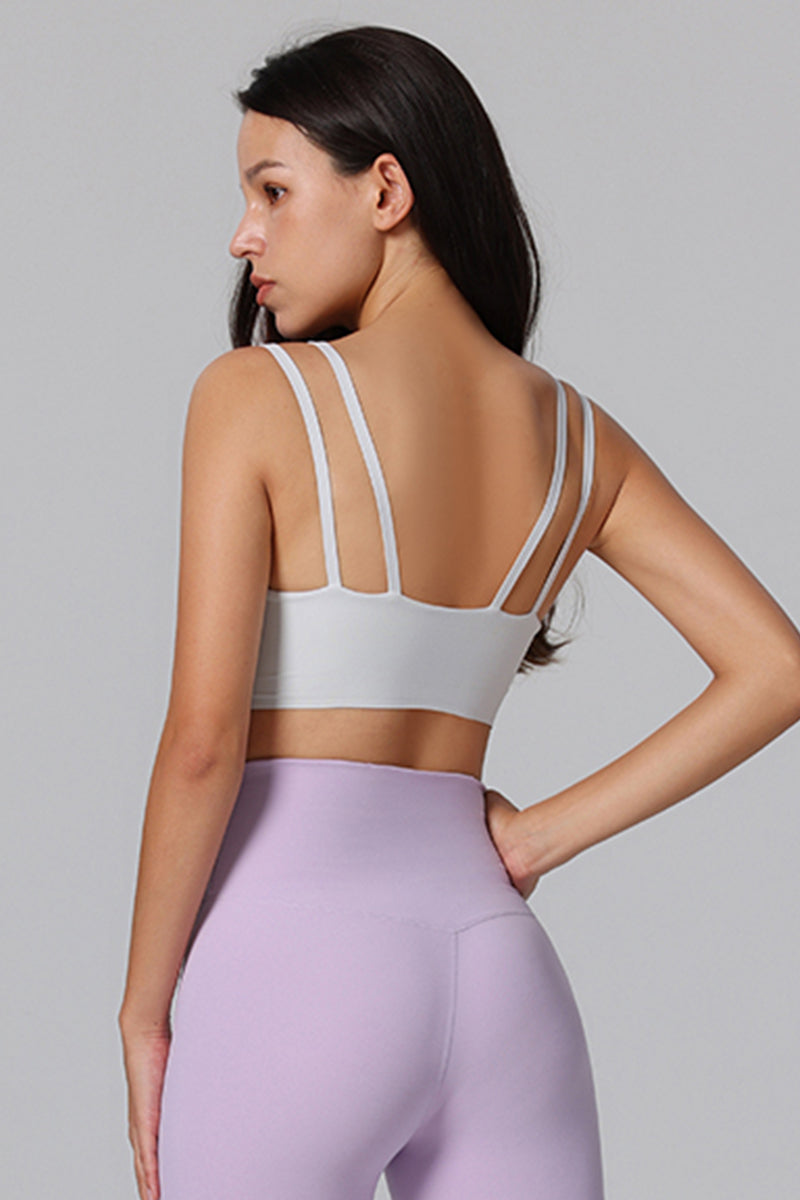 High Support Straps Back Sports Bra