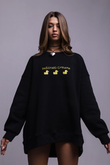 Turtleneck hoodless sweatshirt