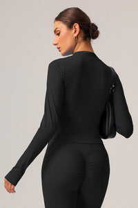 Women Zipper Pocket Running Jacket