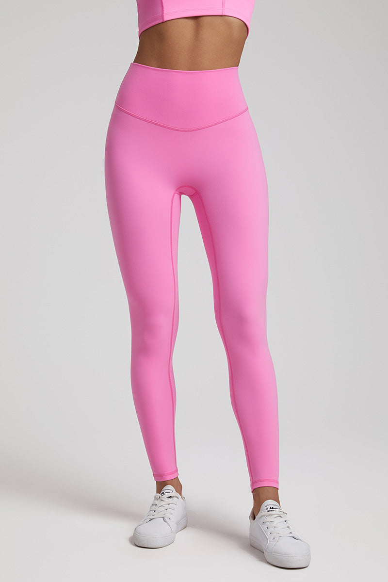 Solid High-Waisted Sports Leggings