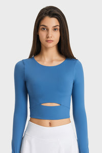 Women'S Yoga Slim Fit Long Sleeved Thumbhole