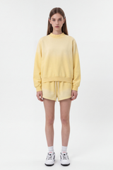 Women's Gradient Mock Neck Sweatshirt And Shorts 2 Piece Set