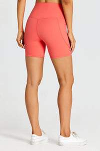 Solid Side Pocket Sports Shorts