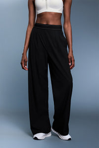 Women High Waist Wide Leg Four Way Stretch Workout Pants