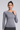 Women's Fall Seamless Knit Crew Long Sleeve Fitted Sport Top