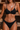 Women's Ribbed Cutout Side Tie Solid Bikini Set