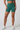 Women's Ruched Waist Side White Stripe High Waist Bike Short