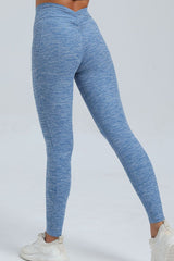 Women Pleated Skinny Hip V Waist Side Pockets No Embarrassment Line Fitness Exercise Yoga Pants
