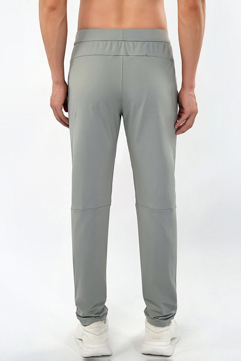 Men High-Waist Comfort Stretch Outdoor Running Training Pants