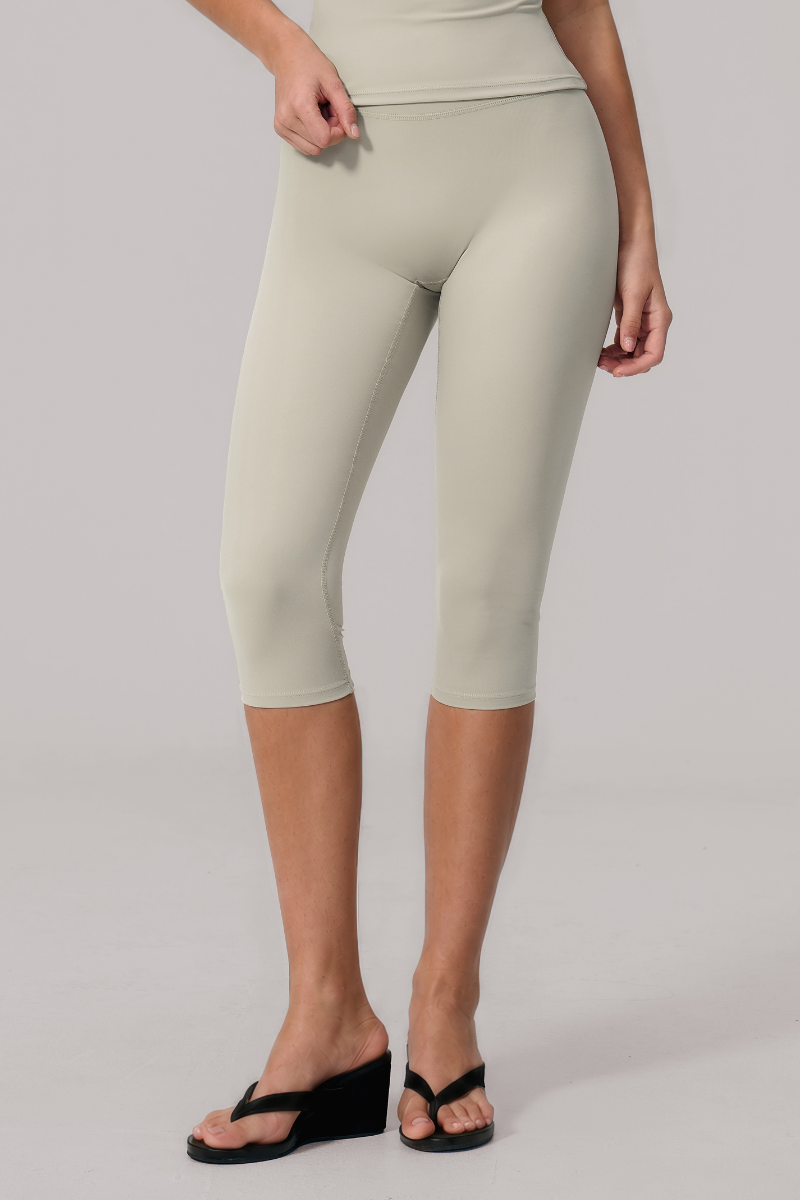 Women's Athletic Bare Feel High Waist Capri Yoga Leggings