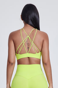 Women'S Yoga Cross Line Sports Bra Tank Top