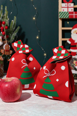 Christmas Knitted Gift Bag For Apple Packaging Decoration