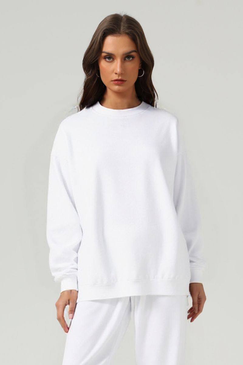 Loose-fitting crewneck sweatshirt