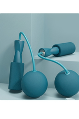 Cordless Weighted Jump Rope With 2.95″ Large Foam Ball