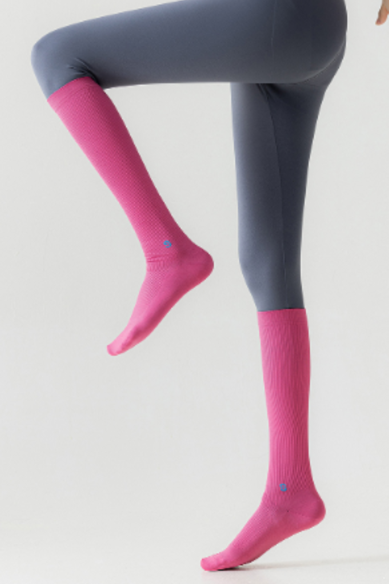 Women's Summer 100% Slimming Solid Athletic Knee-High Socks