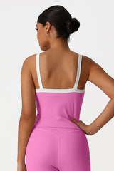Women Color Block Yoga Sleeveless Tank Tops