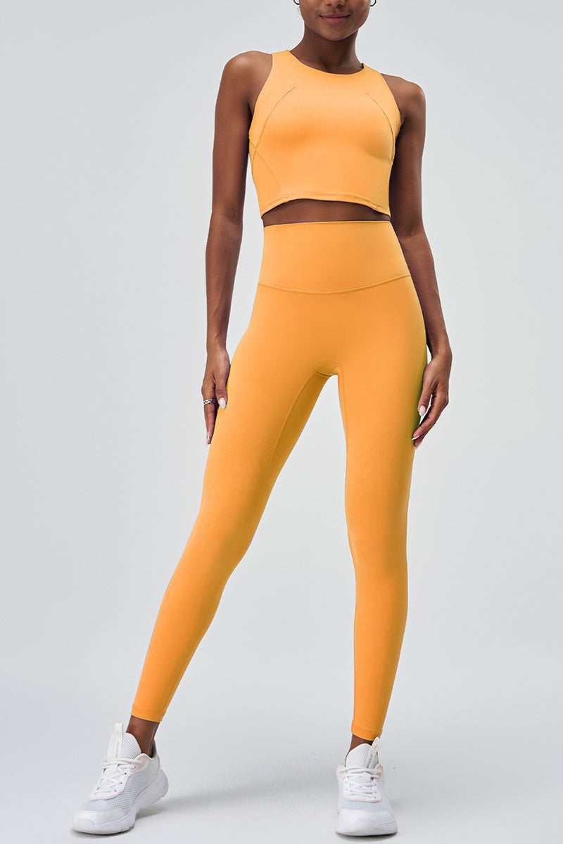 Quick Dry Yoga Pants Athletic Two Piece Set