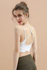 Women's Lace-up Cross-Back Sports Bra