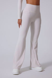 Women'S Brushed High-Waisted Shape-Fitting Athletic Skinny Flared Trousers