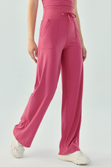 Women Naked-Feeling High-Waisted Drawstring Athletic Pants